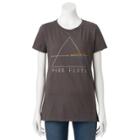 Juniors' Pink Floyd Refracting Prism Graphic Tee, Teens, Size: Small, Grey (charcoal)