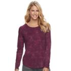 Women's Sonoma Goods For Life&trade; Essential Crewneck Tee, Size: Large, Drk Purple