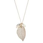Lc Lauren Conrad Leaf Charm Necklace, Women's, Multicolor