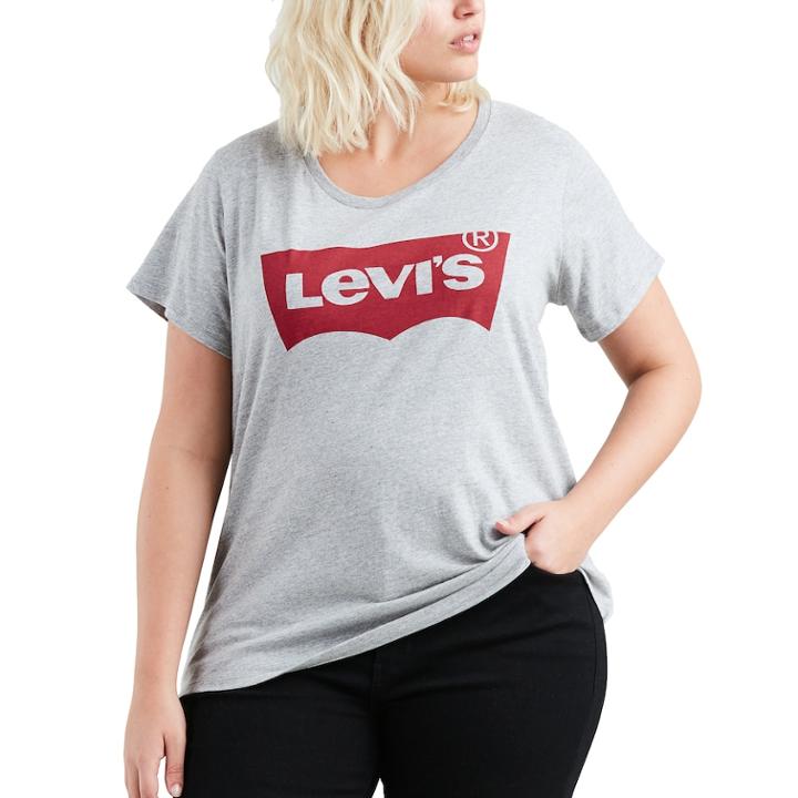 Plus Size Levi's Perfect Tee, Women's, Size: 3xl, Grey