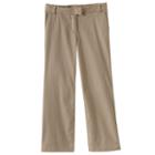 Chaps, Girls 4-6x Stretch Twill Bootcut School Uniform Pants, Girl's, Size: 4, Med Beige