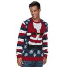 Men's Light-up Ugly Christmas Sweater, Size: Xl, Dark Blue