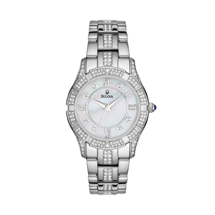 Bulova Women's Crystal Stainless Steel Watch - 96l116, Size: Small, Multicolor