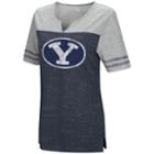 Women's Campus Heritage Byu Cougars On The Break Tee, Size: Small, Blue (navy)