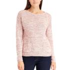 Women's Chaps Marled Boatneck Sweater, Size: Xl, Pink