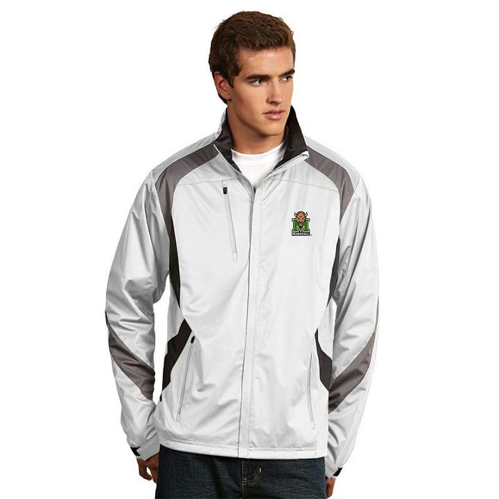 Men's Antigua Marshall Thundering Herd Tempest Desert Dry Xtra-lite Performance Jacket, Size: Small, White