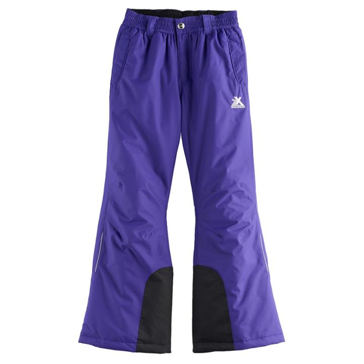 Girls 7-16 Zeroxposur Heather Heavyweight Snow Pants, Size: 7-8, Brt Purple