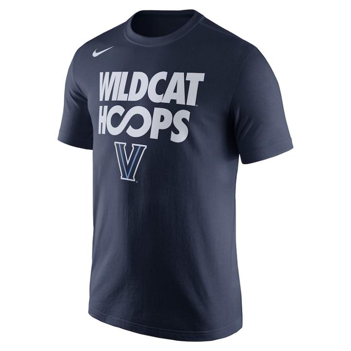 Men's Nike Villanova Wildcats Basketball Tee, Size: Large, Blue (navy)