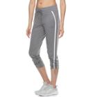 Women's Tek Gear&reg; Ruched French Terry Track Pants, Size: Medium, Turquoise/blue (turq/aqua)