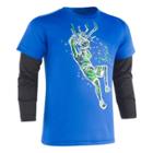 Boys 4-7 Under Armour Basketball Dunk Mock Layer Tee, Size: 6, Blue (navy)