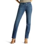 Petite Lee Casual Straight-leg Jeans, Women's, Size: 14 Petite, Dark Blue