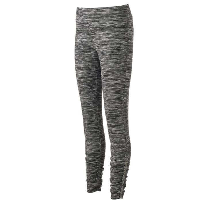 Women's Juicy Couture Ruched Leggings, Size: Xs, Med Grey