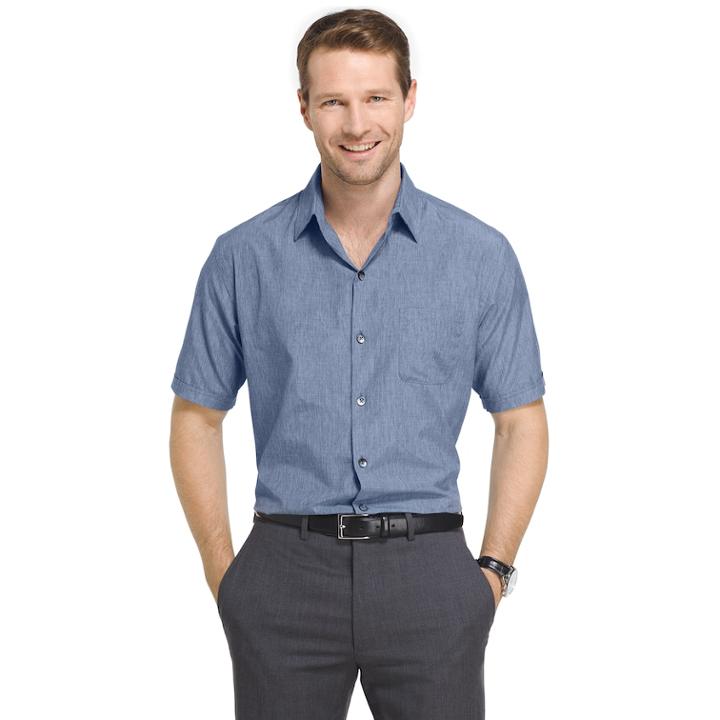 Men's Van Heusen Air Classic-fit Button-down Shirt, Size: Xl, Blue