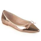 Journee Collection Lena Women's Pointed Ballet Flats, Girl's, Size: Medium (9), Gold