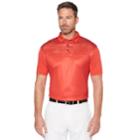 Men's Grand Slam On Course Spacedye Argyle Print Golf Polo, Size: Small, Brt Red