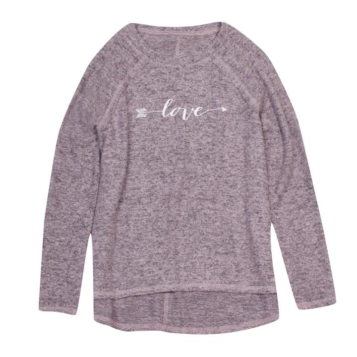 Plus Size Girls 7-16 Harper & Elliott Hatchi Raglan Graphic Tee, Size: M Plus, Lt Purple