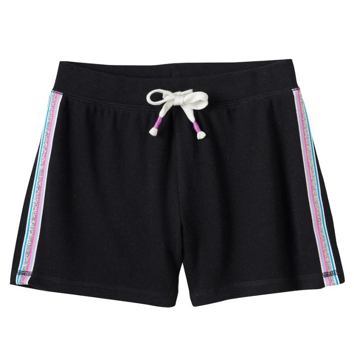 Girls Plus Size So&reg; Tie-dye Drawstring Shortie Shorts, Size: 20 1/2, Lt Purple