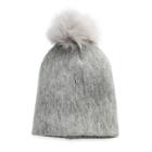 Women's Apt. 9&reg; Solid Brushed Knit Pom Pom Beanie, Grey Other