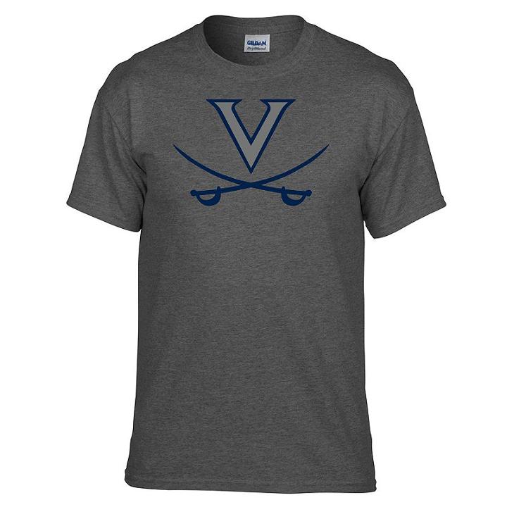 Men's Virginia Cavaliers Inside Out Tee, Size: Small, Med Grey