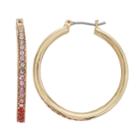 Dana Buchman Pink Ombre Hoop Earrings, Women's