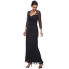 Women's 1 By 8 Beaded Chiffon Evening Gown, Size: 14, Blue (navy)