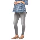 Maternity A:glow Full Belly Panel Crop Jeggings, Women's, Size: 12-mat, Blue Other