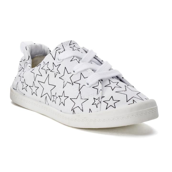 So&reg; Petting Zoo Girls' Sneakers, Size: 13, Grey (charcoal)