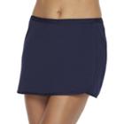 Women's Tyr Faux-wrap Skirtini Bottoms, Size: 14, Dark Blue