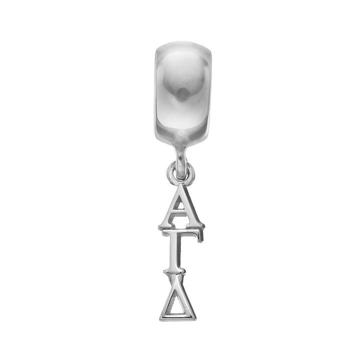Logoart Sterling Silver Alpha Gamma Delta Sorority Charm, Women's, Grey