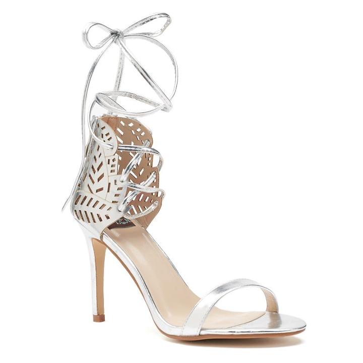 Nyla Sanleave Women's High Heel Sandals, Girl's, Size: 8.5, Silver