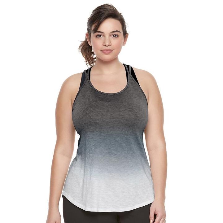Juniors' Plus Size So&reg; Strappy Back Tank, Girl's, Size: 3xl, Oxford