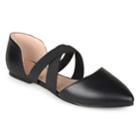 Journee Collection Everly Women's Flats, Size: 7, Black