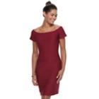 Women's Double Click Textured Sheath Dress, Size: Xl, Dark Red