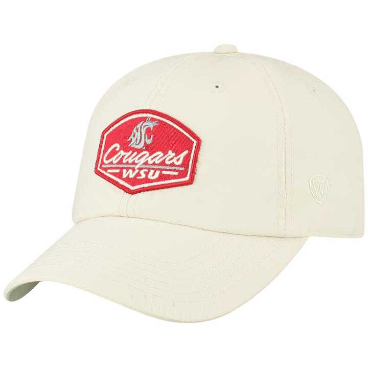 Adult Top Of The World Washington State Cougars Onward Cap, Men's, Lt Beige