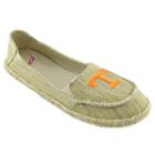 Women's Campus Cruzerz Tennessee Volunteers Sparkle Cabo Slip-on Shoes, Girl's, Size: 6, Beig/green (beig/khaki)