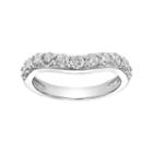 Simply Vera Vera Wang 14k White Gold 3/4 Carat T.w. Diamond Contour Wedding Ring, Women's, Size: 6.50