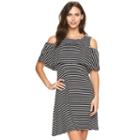 Women's Apt. 9&reg; Cold-shoulder Shift Dress, Size: Large, Black