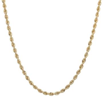 Everlasting Gold 14k Gold Diamond-cut Rope Chain Necklace - 22 In, Women's, Size: 22