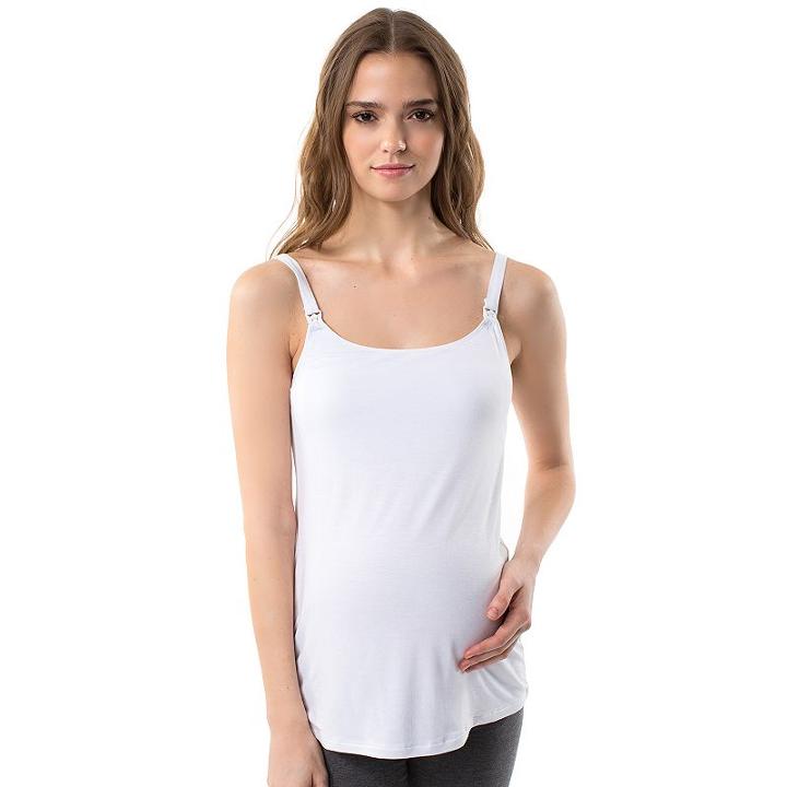 Maternity Pip & Vine By Rosie Pope Nursing Cami, Women's, Size: M-mat, White