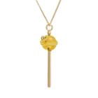 Amore By Simone I. Smith A Sweet Touch Of Hope 18k Gold Over Silver Crystal Lollipop Pendant, Women's, Size: 18, Orange