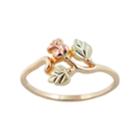 Black Hills Gold Tri Tone Rose Ring, Women's, Size: 8