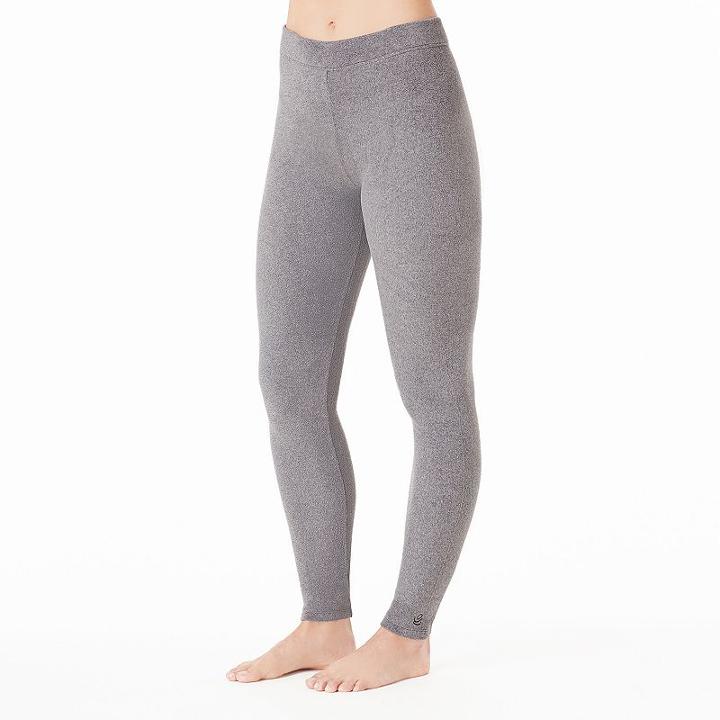 Women's Cuddl Duds Fleecewear With Stretch Leggings, Size: Xs, Grey (charcoal)