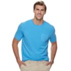 Big & Tall Sonoma Goods For Life&trade; Supersoft Stretch Pocket Crewneck Tee, Men's, Size: 3xb, Med Blue