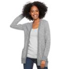 Women's Sonoma Goods For Life&trade; Slubbed Cardigan, Size: Small, Med Grey