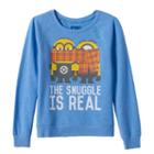Girls 7-16 Minions The Snuggle Is Real Supersoft Fleece-lined Top, Girl's, Size: Small, Med Blue
