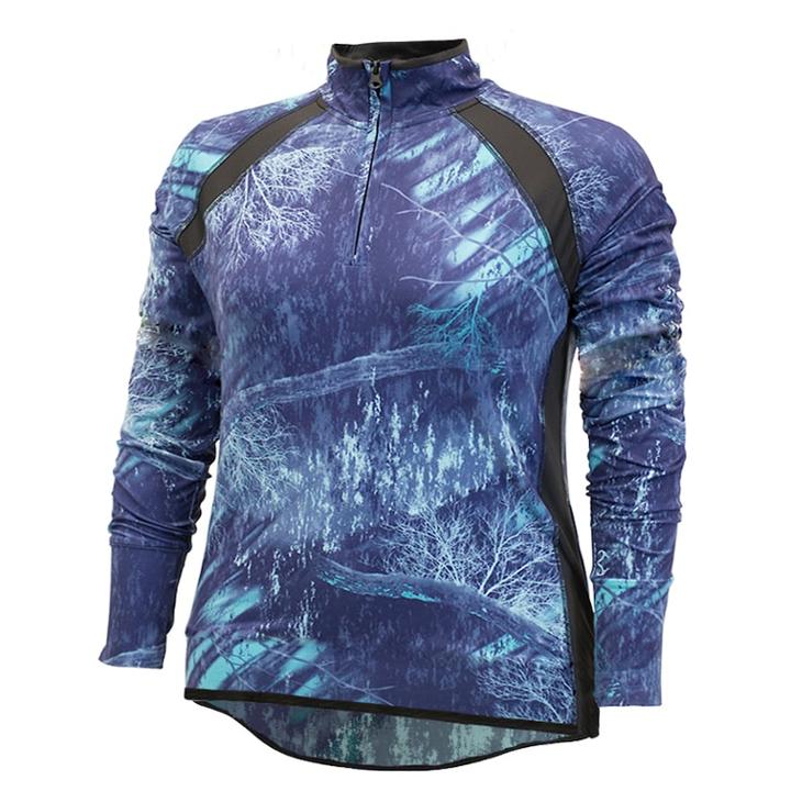 Women's Realtree Ascent 1/4-zip Wind Shirt, Size: Small, Drk Purple