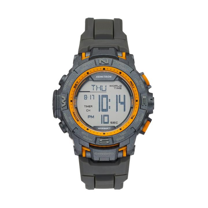 Armitron Men's Digital Chronograph Sport Watch, Size: Large, Grey
