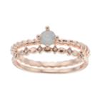 Lc Lauren Conrad Twisted Solitaire Ring Set, Women's, Size: 7, White