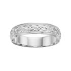Men's 10k Gold Textured Wedding Band, Size: 8.50, Grey