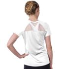 Women's Soybu Endurance Peek-a-boo Racerback Short Sleeve Tee, Size: Small, White